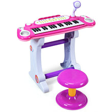 Load image into Gallery viewer, Kids Electronic Keyboard Piano MP3 Input /Stool Toy - EK CHIC HOME
