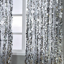 Load image into Gallery viewer, 52 x 108-Inch Sequin Curtains Drapes Panels Window Treatments - EK CHIC HOME