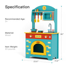 Load image into Gallery viewer, French Wooden Play Kitchen Set for Kids - EK CHIC HOME