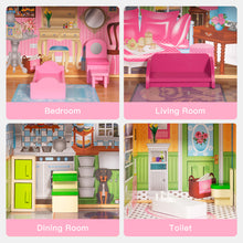 Load image into Gallery viewer, Dreamy Dollhouse for Kids Great Gift for Birthday/Christmas - EK CHIC HOME