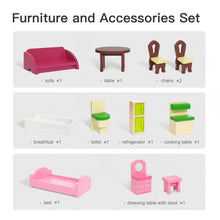 Load image into Gallery viewer, Dreamy Dollhouse for Kids Great Gift for Birthday/Christmas - EK CHIC HOME