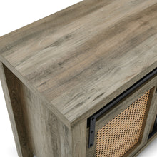 Load image into Gallery viewer, TV Stand up to 65 W/Electric Fireplace 4 Storage Shelves, Grey - EK CHIC HOME