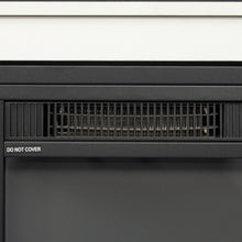 Load image into Gallery viewer, Classic 4 Cubby Fireplace TV Stand, White - EK CHIC HOME