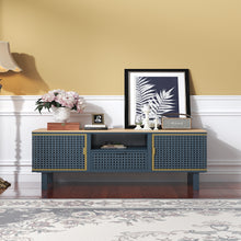 Load image into Gallery viewer, 2 Cabinets TV stand for TVs up to 50 , Modern Furniture Decor - EK CHIC HOME