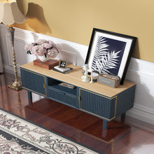 Load image into Gallery viewer, 2 Cabinets TV stand for TVs up to 50 , Modern Furniture Decor - EK CHIC HOME