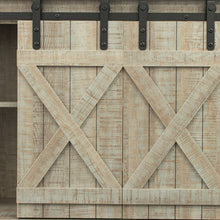 Load image into Gallery viewer, Farmhouse Sliding Barn Door TV Stand for TV up to 65 Inch - EK CHIC HOME