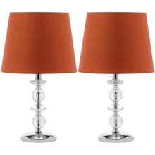 Load image into Gallery viewer, Derry Stacked Crystal Orb Lamp with CFL Bulb, Multiple Colors, Set of 2 - EK CHIC HOME
