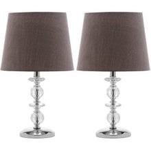 Load image into Gallery viewer, Derry Stacked Crystal Orb Lamp with CFL Bulb, Multiple Colors, Set of 2 - EK CHIC HOME