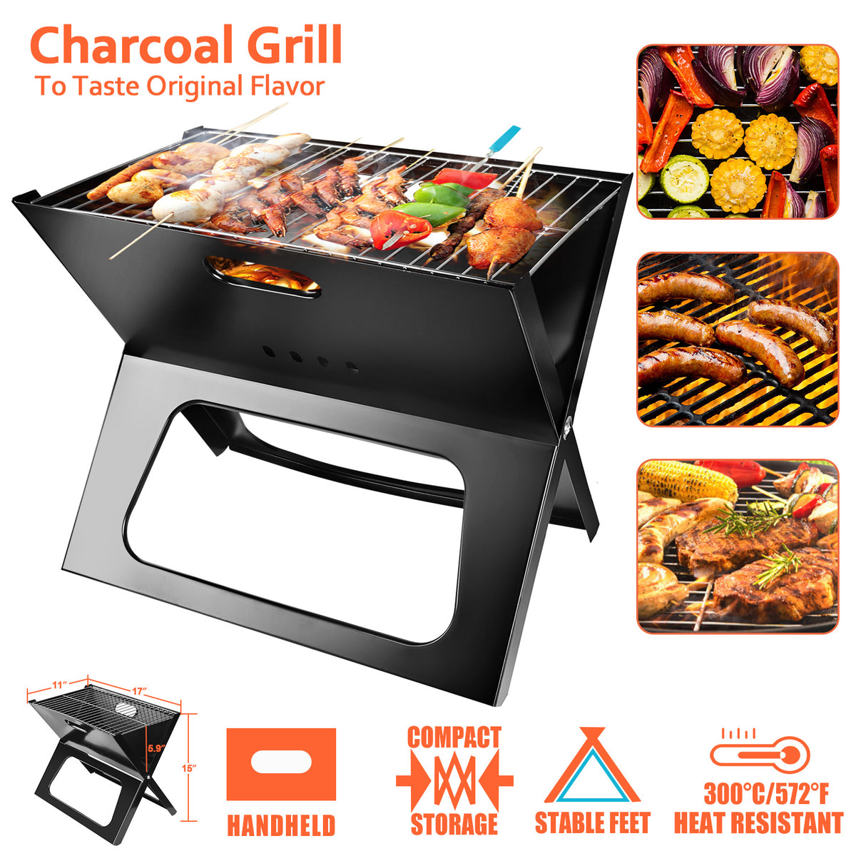 Charcoal Companion Flex Barbecue Grill Sheets and Grill Mats Combo Pack  (Mixed), All Purpose, Burgers, Seafood & Pizza