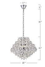 Load image into Gallery viewer, Modern Pendant Chandelier Crystal Raindrop Lighting Ceiling Light Fixture Lamp D20 in x H16 in - EK CHIC HOME