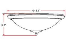 Load image into Gallery viewer, 2 Light Ceiling Light, Satin Nickel - EK CHIC HOME