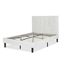 Load image into Gallery viewer, Leather Upholstered Platform Bed Frame with Wooden Slats - EK CHIC HOME