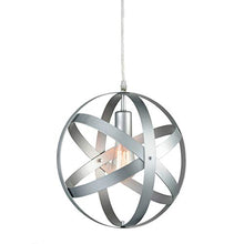 Load image into Gallery viewer, Industrial Vintage Pendant Light Silver&Gray Metal Globe Downlight Chandelier - EK CHIC HOME