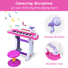 Load image into Gallery viewer, Kids Electronic Keyboard Piano MP3 Input /Stool Toy - EK CHIC HOME
