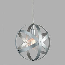 Load image into Gallery viewer, Industrial Vintage Pendant Light Silver&Gray Metal Globe Downlight Chandelier - EK CHIC HOME