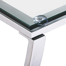 Load image into Gallery viewer, Tempered Clear Top Glass End Table Bedroom Living Room Furniture, Set of 2 - EK CHIC HOME