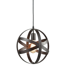 Load image into Gallery viewer, Industrial Metal Spherical Pendant Displays Changeable Hanging Lighting Fixture - EK CHIC HOME
