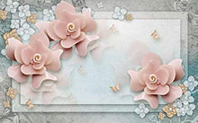 Load image into Gallery viewer, Floral Wallpaper Pink Rose Wall Mural Luxury Home Decor - EK CHIC HOME
