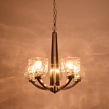 Load image into Gallery viewer, 22" 5-Light Large Chandelier Brushed Nickel Modern Style Traditional Hanging Pandent - EK CHIC HOME
