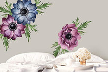 Load image into Gallery viewer, Anemone Floral Wall Decal Watercolor Wall Stickers Flowers Peel n Stick - EK CHIC HOME