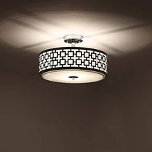 Load image into Gallery viewer, Luxurious Chrome Finish 2 Lights Glass Diffuser Ceiling Light (Diameter:15.74") - EK CHIC HOME