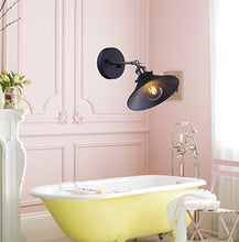 Load image into Gallery viewer, 1-Light Metal Industrial Wall Sconce Wall Lamp Fixture 180 Degree Adjustable with Swing Arm, Pack of 2 - EK CHIC HOME