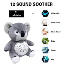 Load image into Gallery viewer, 12 Baby-Soothing Sounds and Sleep Aid Night Light | Portable Soother Stuffed Animals Koala Toy - EK CHIC HOME