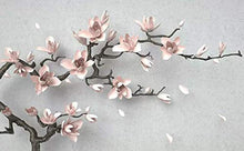 Load image into Gallery viewer, 3D Embossed Floral Wallpaper Magnolia Blossom Wall Art - EK CHIC HOME