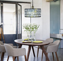 Load image into Gallery viewer, 1-light Black Finish Modern Crystal Chandelier - EK CHIC HOME