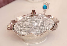 Load image into Gallery viewer, Swarovski Crystal Coated Handmade Brass Sugar Chocolate Candy Bowl - EK CHIC HOME