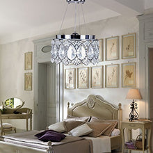 Load image into Gallery viewer, Chrome Finish Modern Crystal Chandelier, Pendant Hanging - EK CHIC HOME