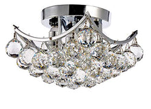 Load image into Gallery viewer, 4-Light Chrome Finish Clear European Crystals Chandelier Square - EK CHIC HOME