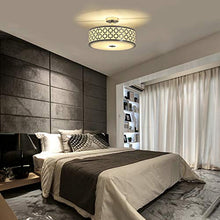 Load image into Gallery viewer, Luxurious Chrome Finish 2 Lights Glass Diffuser Ceiling Light (Diameter:15.74") - EK CHIC HOME