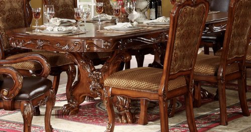 French Formal Dining Room Set with Dining Table and 6 x Dining Chair