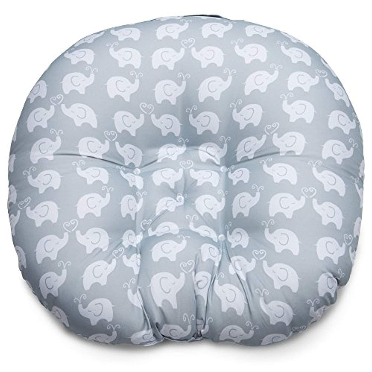 Newborn Lounger, Elephant Love Gray