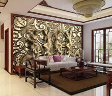 Load image into Gallery viewer, Greek Sculpture Art Wallpaper 3D Embossed Cement Wall Murals - EK CHIC HOME