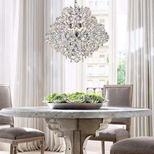 Load image into Gallery viewer, Modern Pendant Chandelier Crystal Raindrop Lighting Ceiling Light Fixture Lamp D20 in x H16 in - EK CHIC HOME