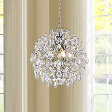 Load image into Gallery viewer, Modern Pendant Chandelier Crystal Raindrop Lighting Ceiling Light Fixture  D16 in x H18 in - EK CHIC HOME