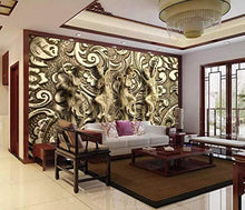 Load image into Gallery viewer, Greek Sculpture Art Wallpaper 3D Embossed Cement Wall Murals - EK CHIC HOME