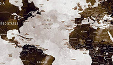 Load image into Gallery viewer, XLARGE 30"x 70" 5 Panels 30"x14" Canvas Print World Map - EK CHIC HOME