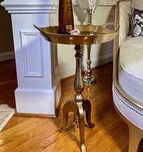 Load image into Gallery viewer, Metal Accent Side end Table for Indoor and Outdoor (Gold) - EK CHIC HOME
