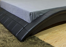 Load image into Gallery viewer, Black Wave-Like Shape Platform Bed - EK CHIC HOME