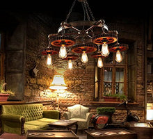 Load image into Gallery viewer, Industrial  House 7-Heads Rustic Chandelier - EK CHIC HOME