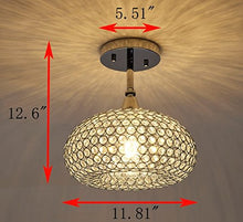 Load image into Gallery viewer, 1 Light Chrome Finish Real Crystal Chandelier - EK CHIC HOME