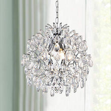 Load image into Gallery viewer, Modern Pendant Chandelier Crystal Raindrop Lighting Ceiling Light Fixture  D16 in x H18 in - EK CHIC HOME