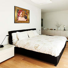 Load image into Gallery viewer, Sea Serpents Iv Metallic Embellished Artwork By Gustav Klimt with Regency Gold Frame - EK CHIC HOME