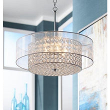 Load image into Gallery viewer, Crystal Raindrop Chandelier Lighting Flush Mount LED Ceiling Light Fixture Pendant Lamp H6" W20" - EK CHIC HOME