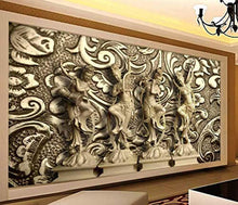 Load image into Gallery viewer, Greek Sculpture Art Wallpaper 3D Embossed Cement Wall Murals - EK CHIC HOME