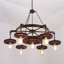 Load image into Gallery viewer, Industrial  House 7-Heads Rustic Chandelier - EK CHIC HOME