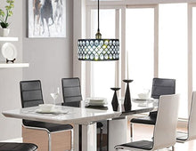 Load image into Gallery viewer, 1-light Black Finish Modern Crystal Chandelier - EK CHIC HOME